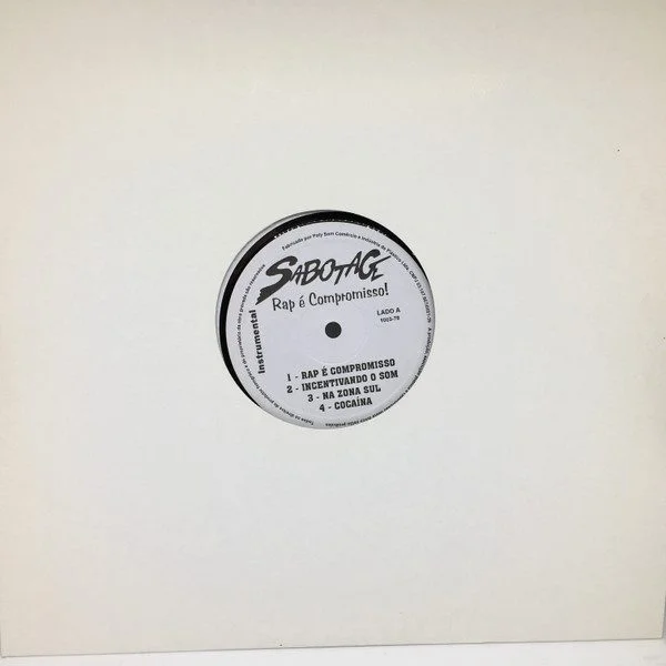 Capa do disco Rap é Compromisso (Instrumental), de Sabotage.