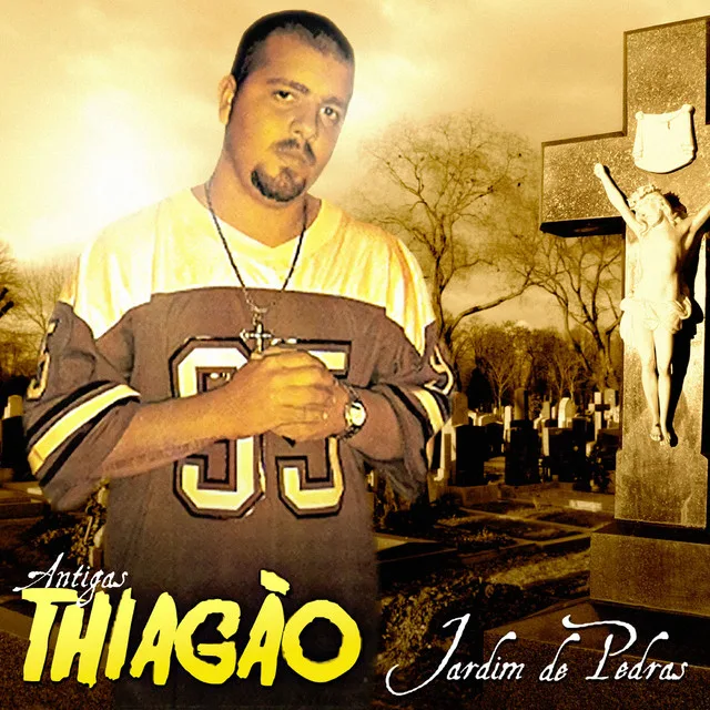 Capa do disco Jardim de Pedras, de Thiagão e Os Kamikazes do Gueto.