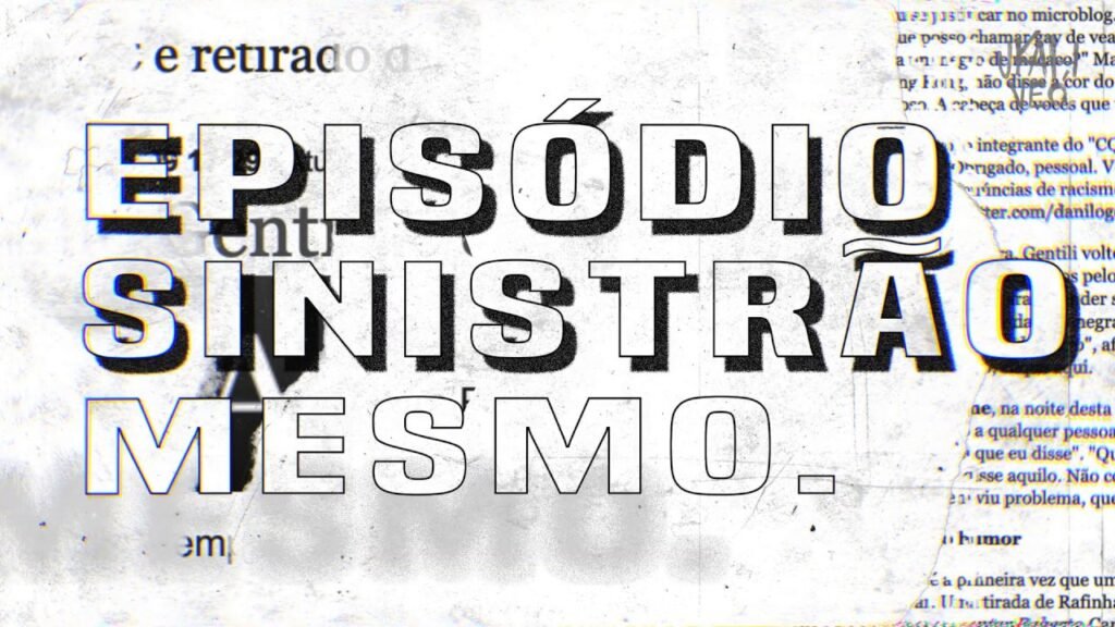 Print do Lyric Video da música Vai Se Fude Gentili com recortes de matérias que saíram sobre as piadas racistas de Danilo Gentili e a repercussão da música do Ukah em 2009.
